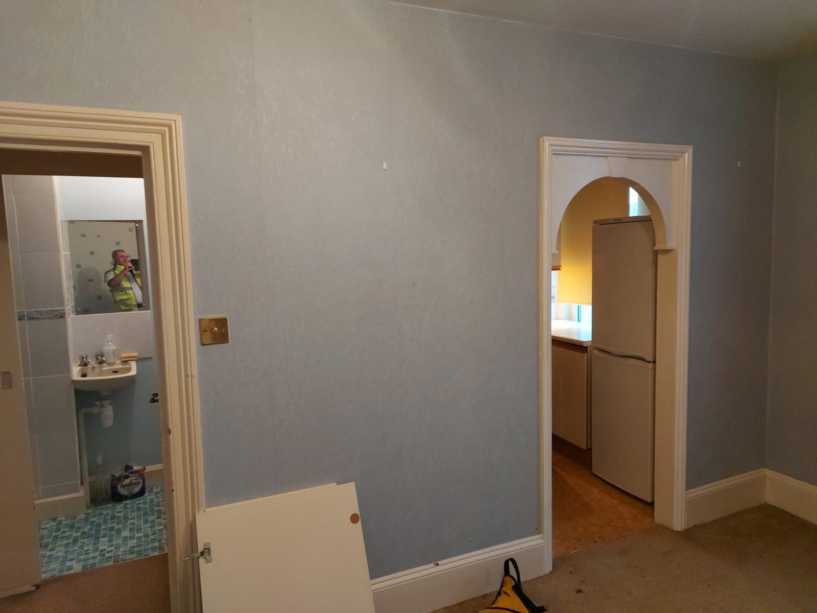 Before, the old units and layout: St John's Road kitchen project photo 02