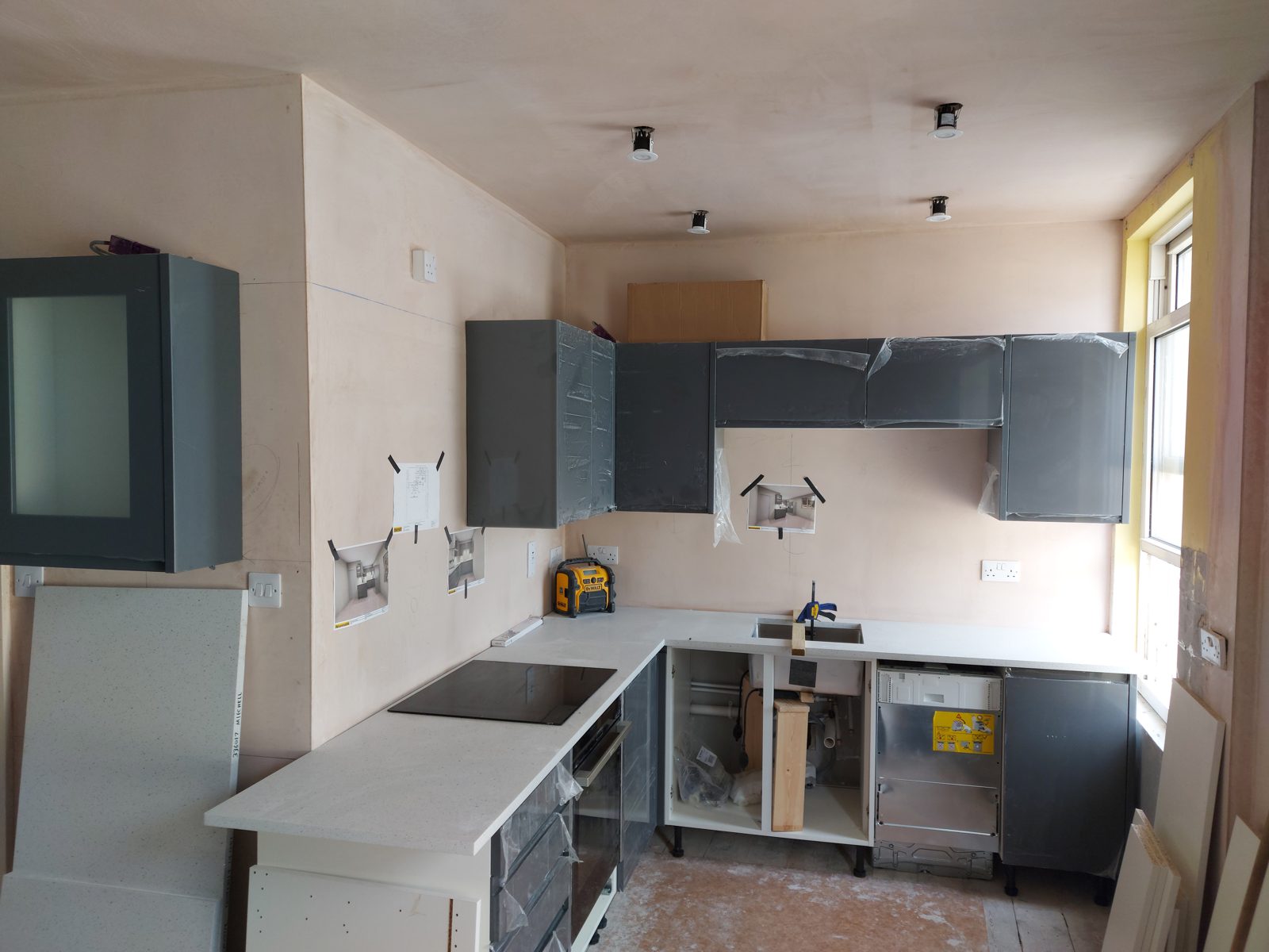 Base units and first runs: St John's Road kitchen project photo 13