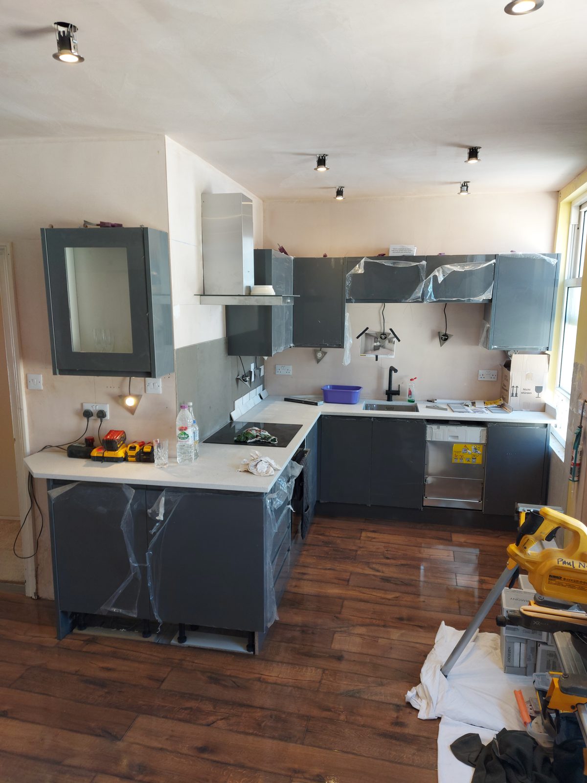 Island built and protected: St John's Road kitchen project photo 15