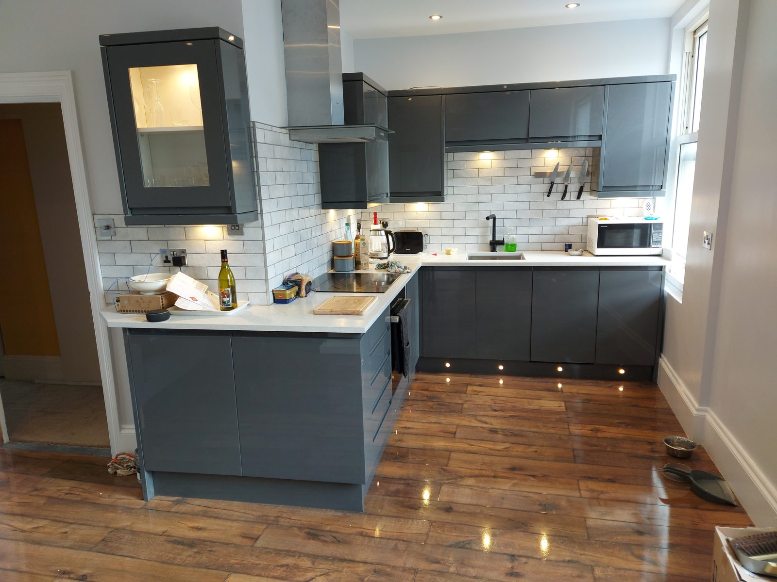 Plinth lights on, job done: St John's Road kitchen project photo 24