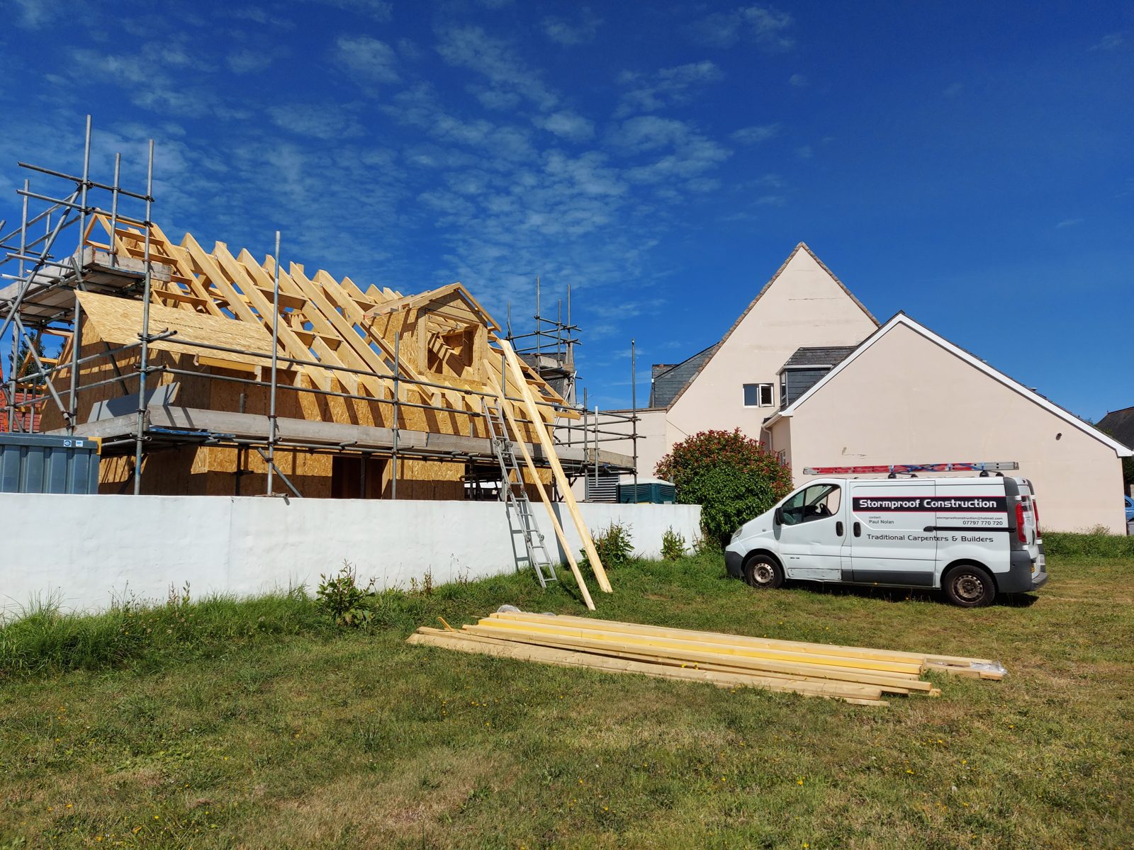 The shell from the lane: Timber frame new build project photo 14